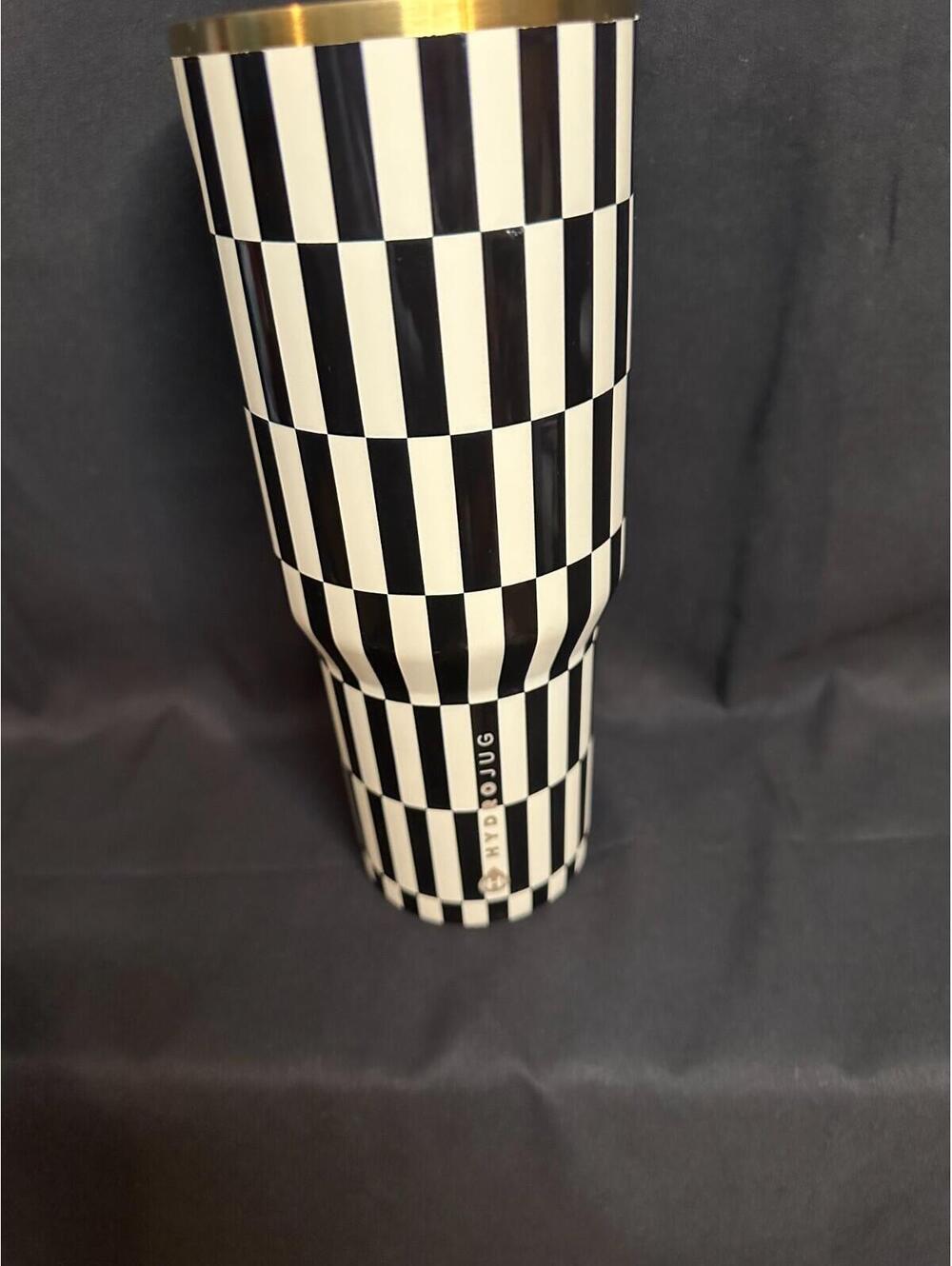 HYDROJUG 40 oz. Sport Bottle 'Black Tie' (Missing Lid & Straw)